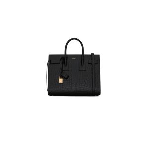 RIVE GAUCHE N/S SHOPPING BAG IN LINEN AND COTTON