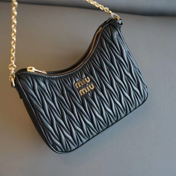 Matelasse nappa leather shoulder bag